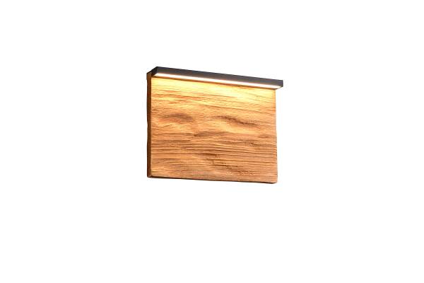 LED-Wandleuchte Kalea - Kiefer teilmassiv / Eisen - 1-flammig - Breite: 20 cm