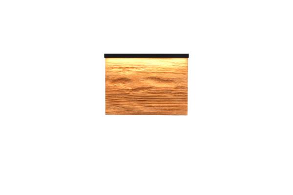 LED-Wandleuchte Kalea - Kiefer teilmassiv / Eisen - 1-flammig - Breite: 20 cm