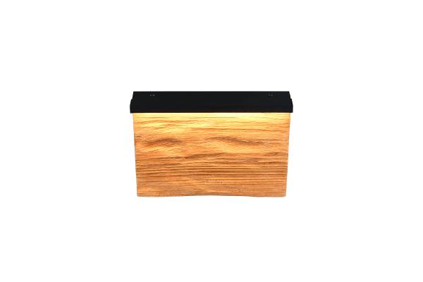 LED-Wandleuchte Kalea - Kiefer teilmassiv / Eisen - 1-flammig - Breite: 20 cm