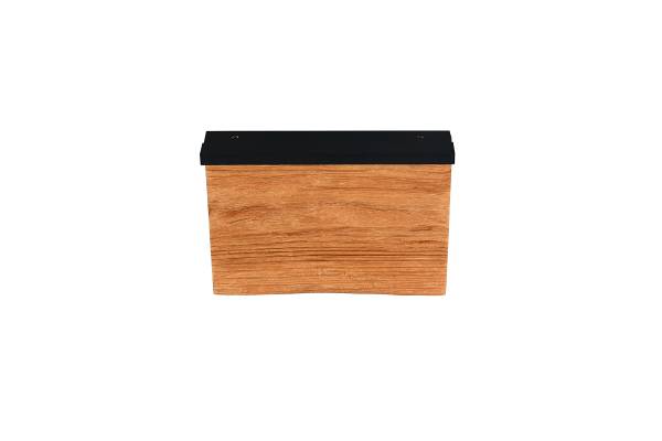 LED-Wandleuchte Kalea - Kiefer teilmassiv / Eisen - 1-flammig - Breite: 20 cm