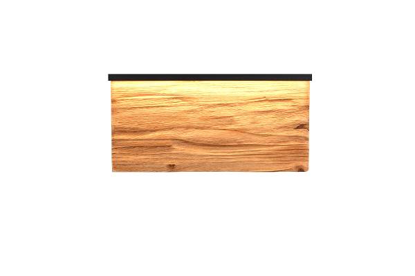 LED-Wandleuchte Kalea - Kiefer teilmassiv / Eisen - 1-flammig - Breite: 30 cm