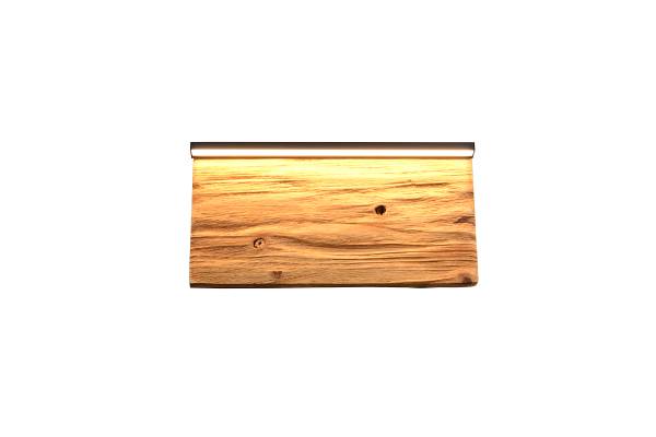 LED-Wandleuchte Kalea - Kiefer teilmassiv / Eisen - 1-flammig - Breite: 30 cm