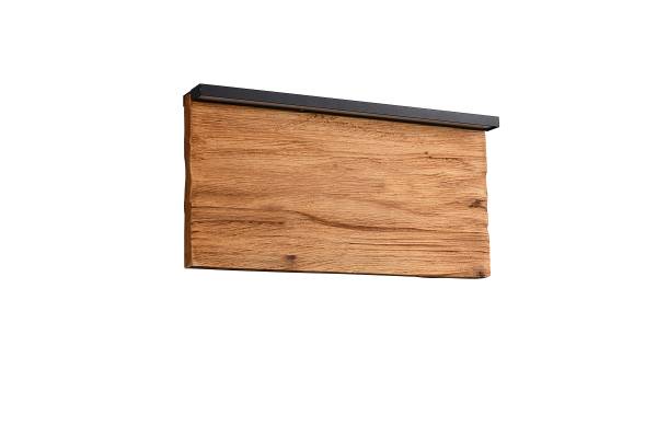 LED-Wandleuchte Kalea - Kiefer teilmassiv / Eisen - 1-flammig - Breite: 30 cm