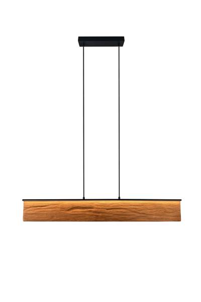 LED-Pendelleuchte Kalea - Kiefer teilmassiv / Eisen - 1-flammig
