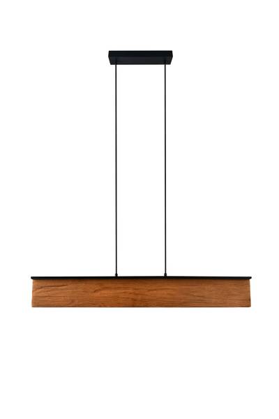 LED-Pendelleuchte Kalea - Kiefer teilmassiv / Eisen - 1-flammig