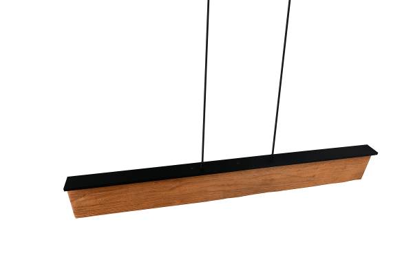 LED-Pendelleuchte Kalea - Kiefer teilmassiv / Eisen - 1-flammig