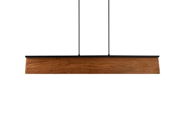 LED-Pendelleuchte Kalea - Kiefer teilmassiv / Eisen - 1-flammig