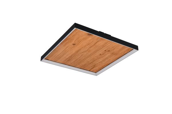 LED-Deckenleuchte Kalea - Kiefer teilmassiv / Eisen - 1-flammig