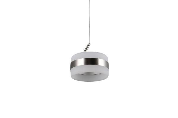 LED-Pendelleuchte Dios - Acrylglas / Eisen - Silber - Flammenanzahl: 1