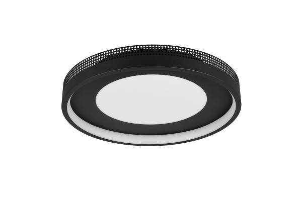 LED-Deckenleuchte Solea - Polycarbonat / Eisen - 1-flammig - Schwarz