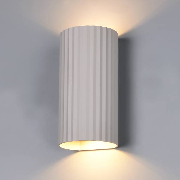 Wandleuchte Soka - Eisen - 2-flammig - Grau