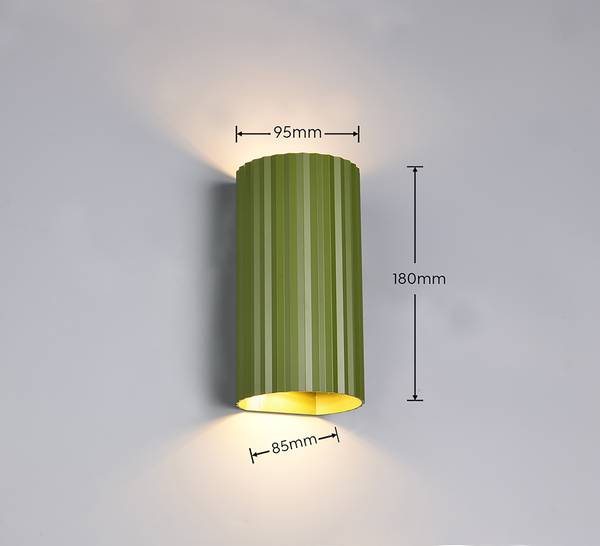 Wandleuchte Soka - Eisen - 2-flammig - Grün
