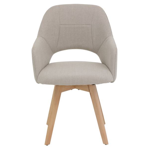 Drehbarer Esszimmerstuhl Stade 2er-Set - Beige