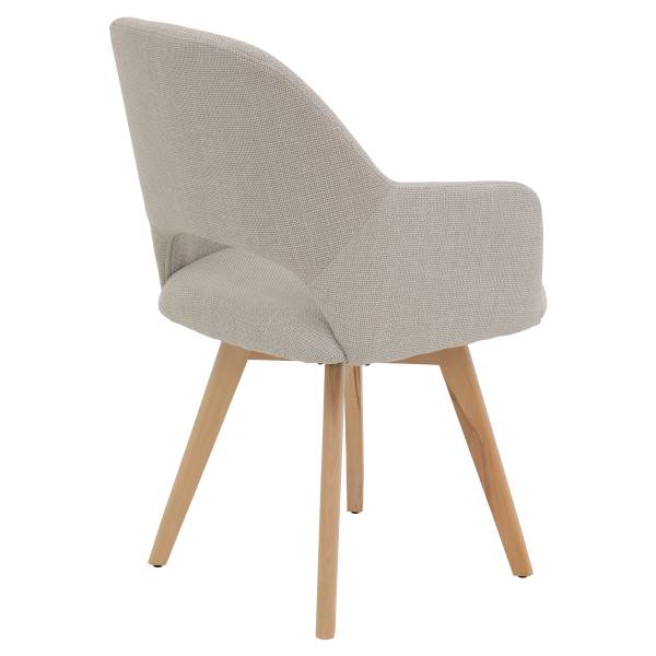 Drehbarer Esszimmerstuhl Stade 2er-Set - Beige