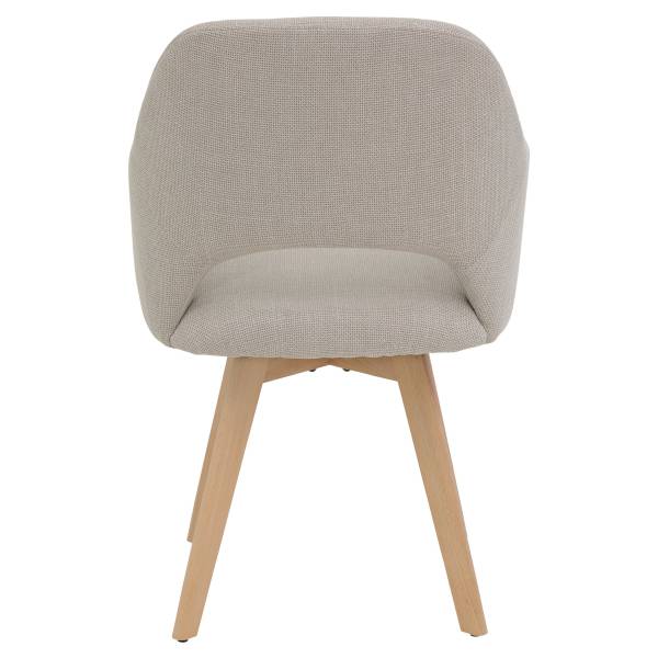 Drehbarer Esszimmerstuhl Stade 2er-Set - Beige