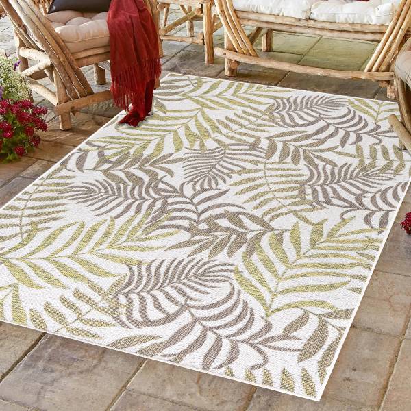 Outdoorteppich Sunny 4412 - Polypropylene / Polyester - Beige - 160 x 230 cm