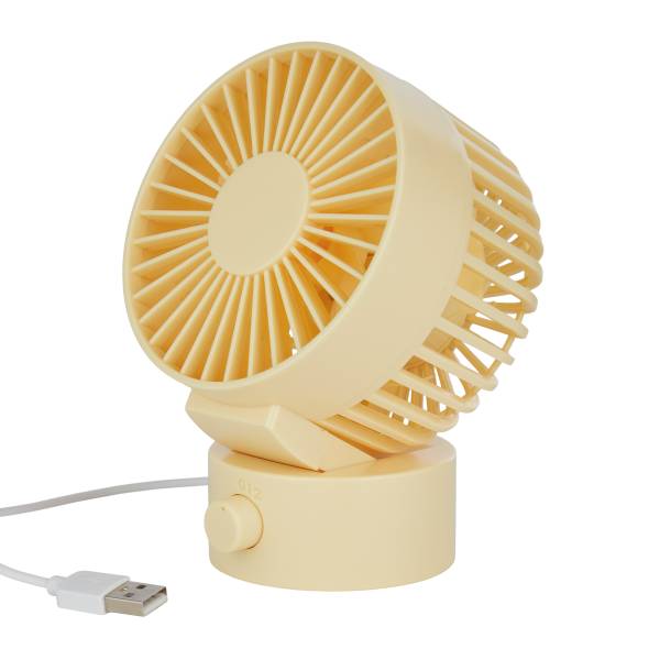 Mini-Ventilator AIR WAVE - ABS/Polypropylen - Gelb