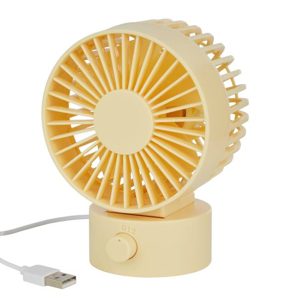 Mini-Ventilator AIR WAVE - ABS/Polypropylen - Gelb