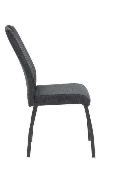 Esszimmerstuhl Kabego 2er-Set - Grau - Microfaser