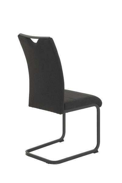 Esszimmerstuhl Kireyi 4er-Set - Schwarz - Webstoff - Stahl - 43 x 99 x 60 cm