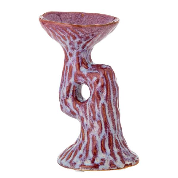Kerzenhalter Ivalie - Steingut - Pink