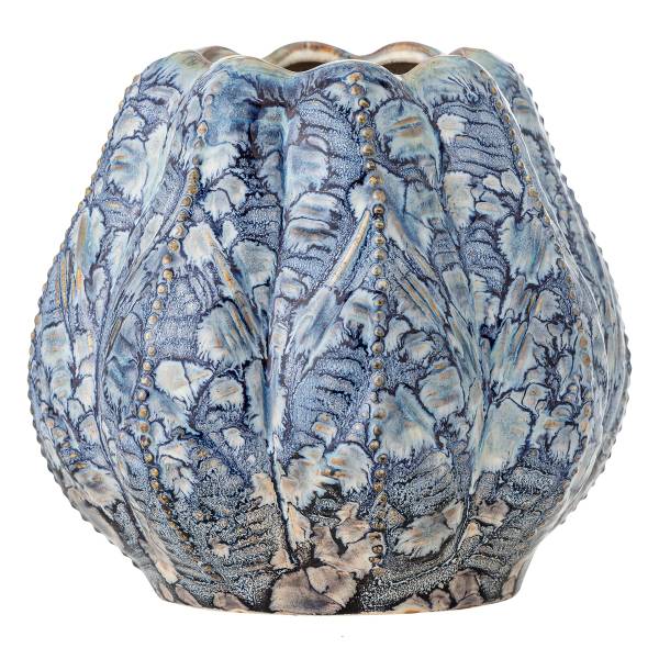 Vase Hetty - Steingut - Blau