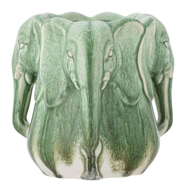 Vase Pontus - Steingut - Grün