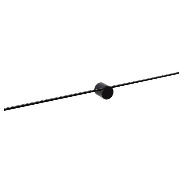 Badleuchte Mizar - Aluminium - Schwarz - Tiefe: 90 cm
