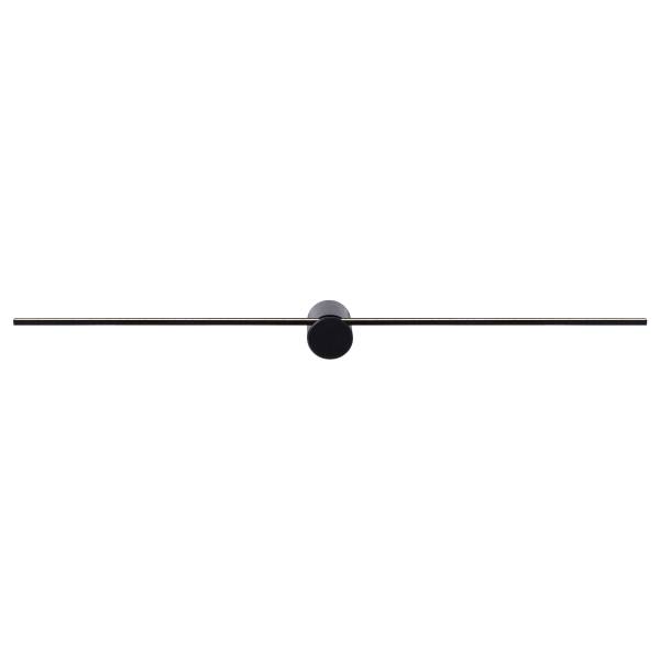 Badleuchte Mizar - Aluminium - Schwarz - Tiefe: 90 cm