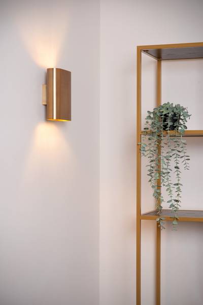 Wandleuchte Ovalis - Eisen - Gold