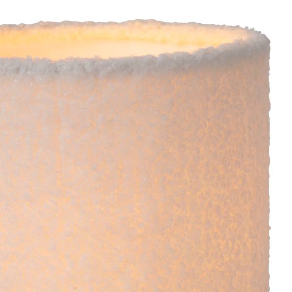 Tischleuchte Woolly - Baumwollstoff - Beige