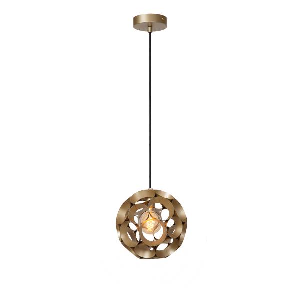 Pendelleuchte Hannelore - Eisen - Gold - Durchmesser: 30 cm