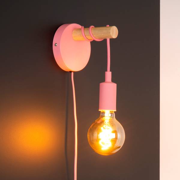 Kinderzimmerleuchte Pola - Eisen - Rosa
