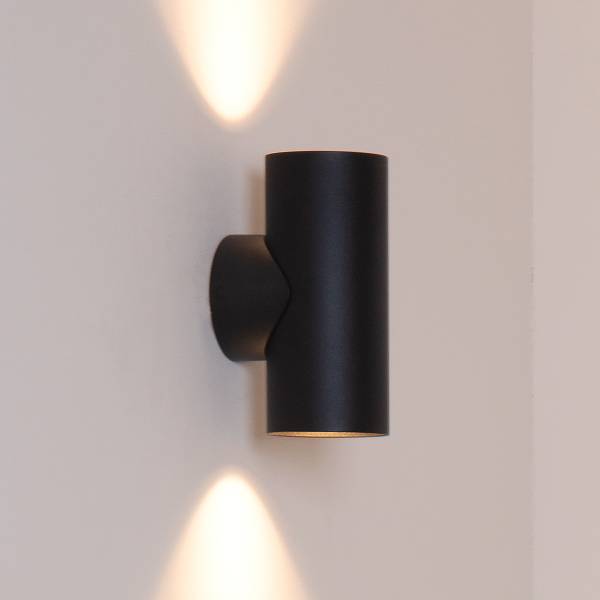 Wandleuchte Bondi - Aluminium - Schwarz
