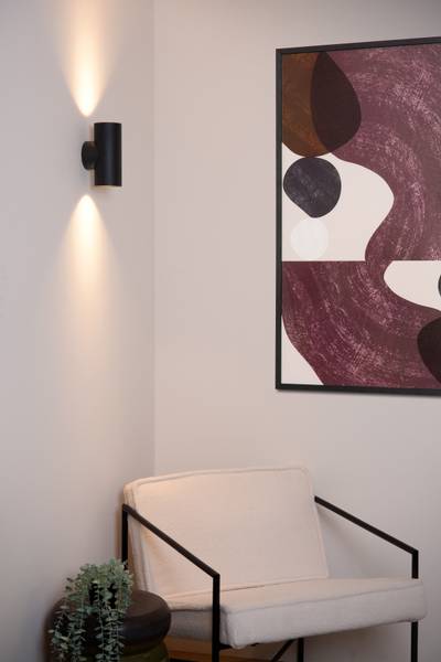 Wandleuchte Bondi - Aluminium - Schwarz
