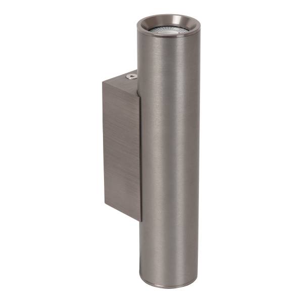 Wandleuchte Dupla - Aluminium - Grau - Flammenanzahl: 2