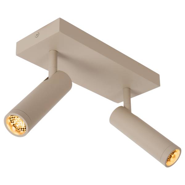 Deckenleuchte Grado Typ A - Aluminium - Beige - Flammenanzahl: 2