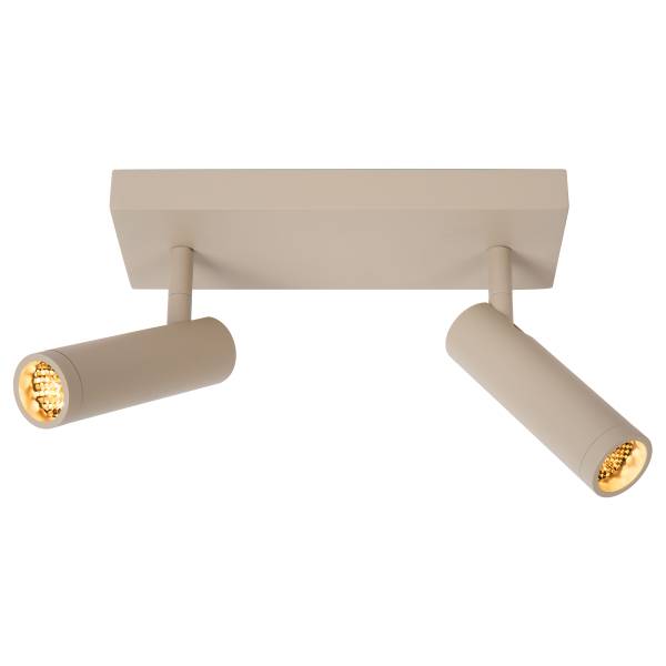 Deckenleuchte Grado Typ A - Aluminium - Beige - Flammenanzahl: 2