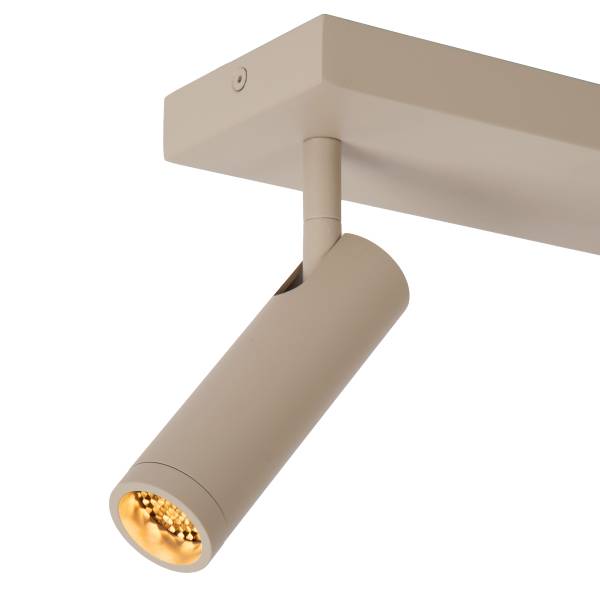 Deckenleuchte Grado Typ A - Aluminium - Beige - Flammenanzahl: 2