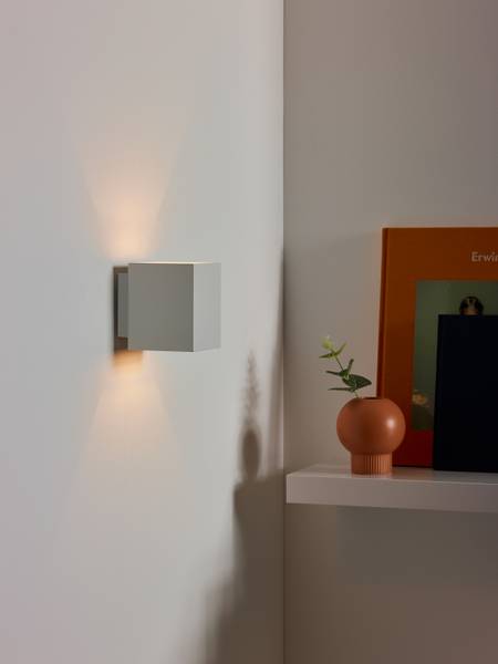 Wandleuchte Xera - Aluminium - Weiß