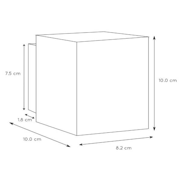 Wandleuchte Xera - Aluminium - Weiß