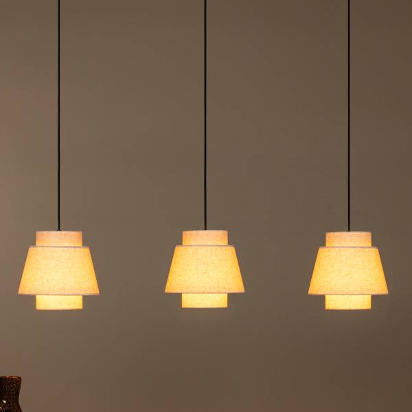 Pendelleuchte Tribute Typ A - Polyester - Beige