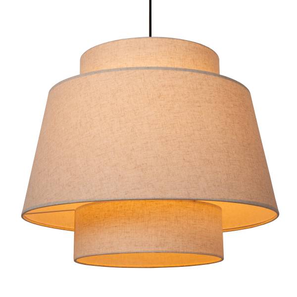 Pendelleuchte Tribute Typ B - Polyester - Beige - Flammenanzahl: 1