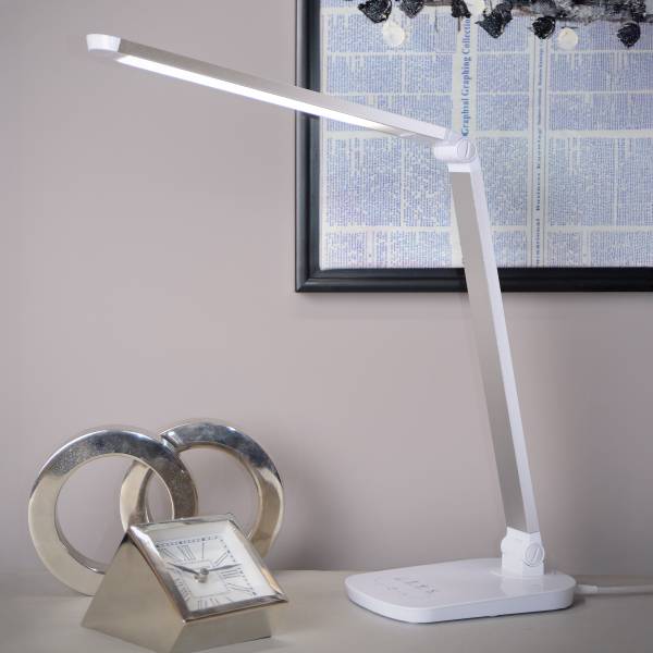 LED Tischleuchte Vario - Eisen - Weiß