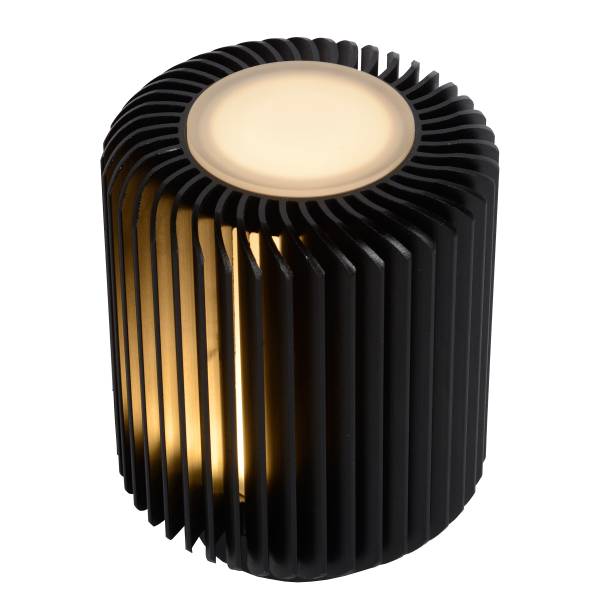 Tischleuchte Turbin - Aluminium - Schwarz