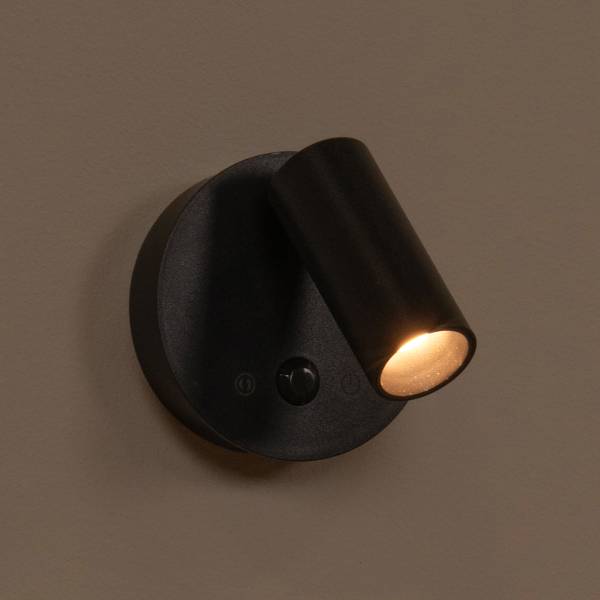 Wandlleuchte Toni Typ B - Aluminium - Schwarz