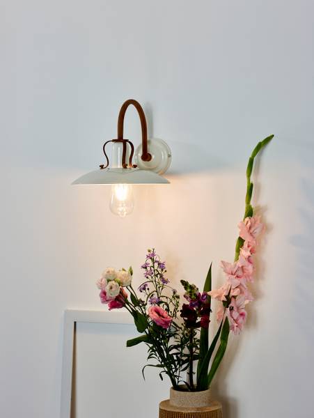 Wandleuchte Römer - Eisen - Beige