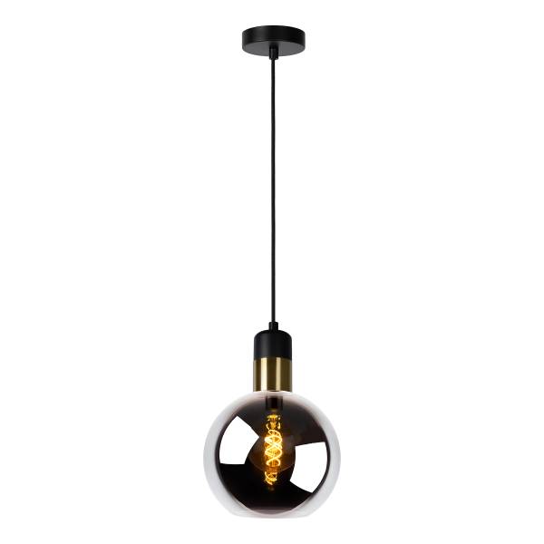 Pendelleuchte Julius Typ A - Opalglas - Grau - Durchmesser: 20 cm