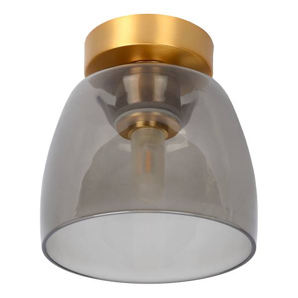 Deckenleuchte Tyler - Opalglas - Gold
