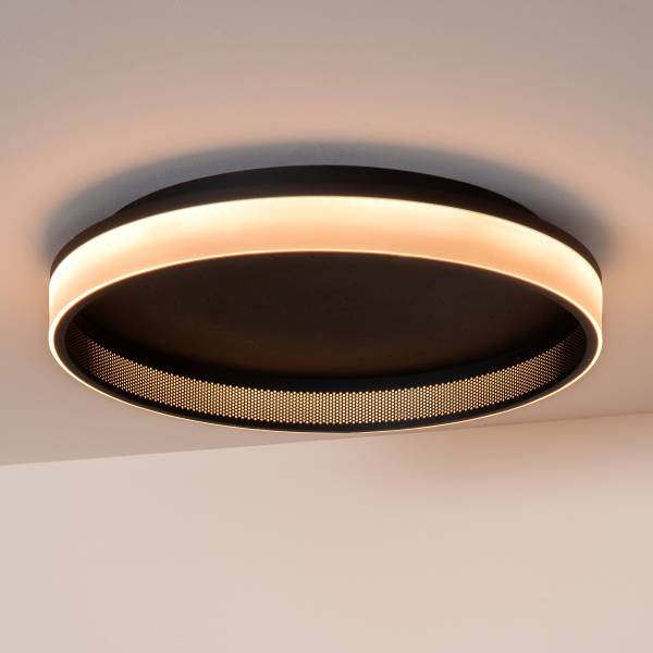 LED Deckenleuchte Estreja - Stahl - Schwarz